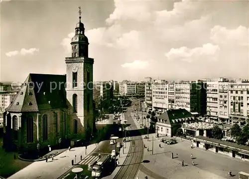 AK / Ansichtskarte Frankfurt_Main Hauptwache und Katharinenkirche Frankfurt Main