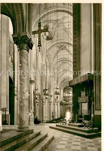 AK / Ansichtskarte Speyer_Rhein Dom Koenigschor und Mittelschiff Speyer Rhein