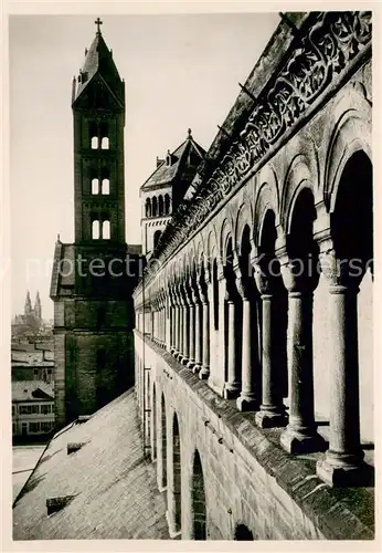 AK / Ansichtskarte Speyer_Rhein Dom Suedl Langhauswand nach Westen Speyer Rhein