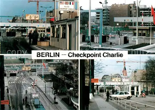 AK / Ansichtskarte Berlin Checkpoint Charlie Details Berlin