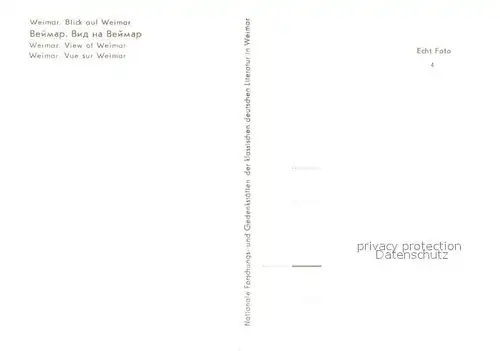 AK / Ansichtskarte Weimar_Thueringen Stadtansicht Weimar Thueringen