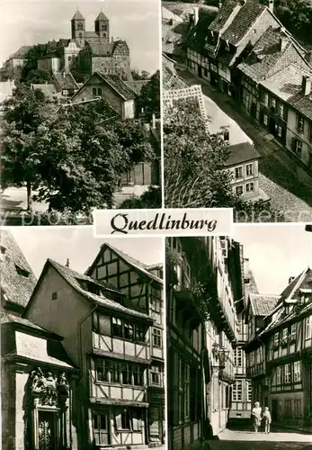AK / Ansichtskarte Quedlinburg Schloss Ortspartien Quedlinburg