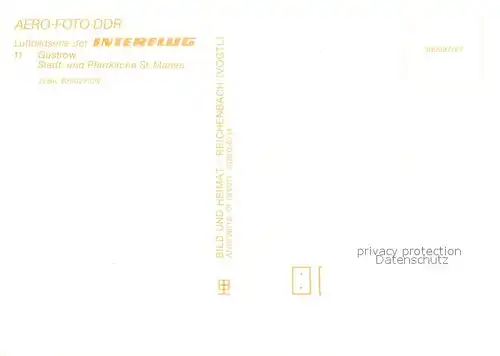 AK / Ansichtskarte Guestrow_Mecklenburg_Vorpommern Stadt und Pfarrkirche St Marien Guestrow_Mecklenburg