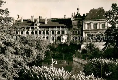 AK / Ansichtskarte Blois_Loir_et_Cher Le Chateau Facade Francois I vus du square Victor Hugo Blois_Loir_et_Cher