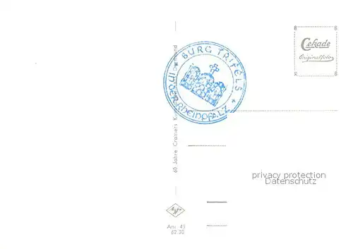 AK / Ansichtskarte Annweiler_Trifels Burg Dreifaltigkeit Annweiler_Trifels