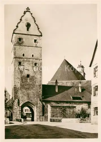 AK / Ansichtskarte Dinkelsbuehl Woernitztor Dinkelsbuehl