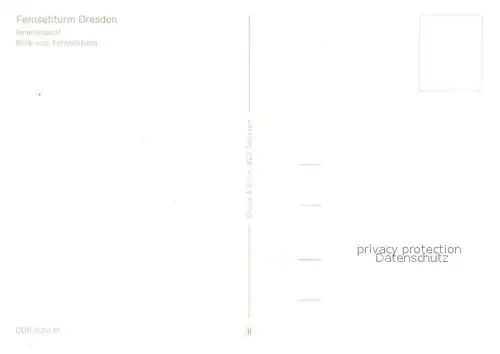 AK / Ansichtskarte Dresden Fernsehturm Gaststaette Blick vom Fernsehturm Dresden