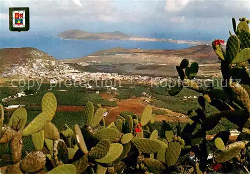 AK / Ansichtskarte Las_Palmas_Gran_Canaria Montana Cardones Meerblick Las_Palmas_Gran_Canaria