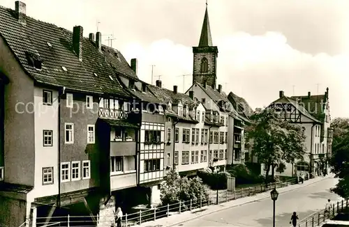 AK / Ansichtskarte Erfurt Kraemerbruecke Suedseite Erfurt