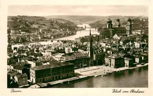 AK / Ansichtskarte Passau Blick vom Oberhaus Passau
