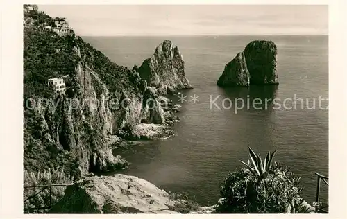 AK / Ansichtskarte Capri Felsen Capri