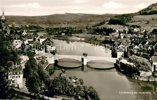 AK / Ansichtskarte Laufenburg_Baden Fliegeraufnahme Hochrhein Laufenburg_Baden