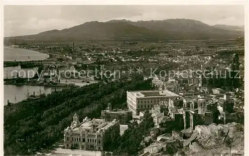 AK / Ansichtskarte Malaga_Andalucia Fliegeraufnahme Malaga_Andalucia