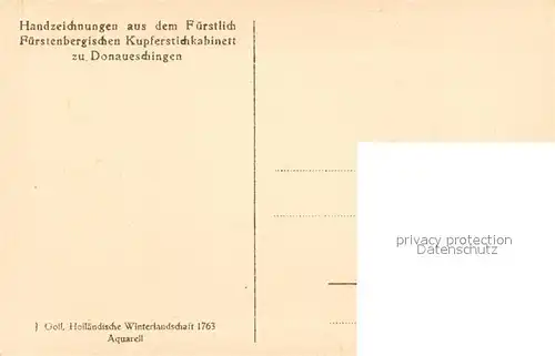 AK / Ansichtskarte Donaueschingen Handzeichnungen aus Kupferstichkabinett Donaueschingen