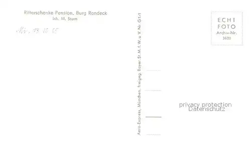 AK / Ansichtskarte Essing Ritterschenke Pension Burg Randeck Essing