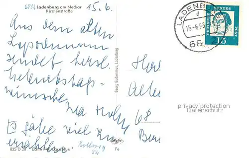 AK / Ansichtskarte Ladenburg Kirchenstrasse Ladenburg