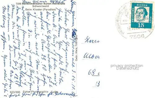 AK / Ansichtskarte Bad_Herrenalb Kloster Bad_Herrenalb