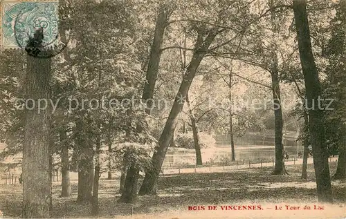 AK / Ansichtskarte Bois_de_Vincennes Le Tour du Lac Bois_de_Vincennes