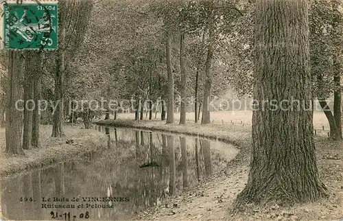 AK / Ansichtskarte Bois_de_Vincennes Ruisseau et Pelouse Bois_de_Vincennes