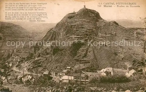 AK / Ansichtskarte Murat_Cantal Rocher de Bonnevie Murat Cantal