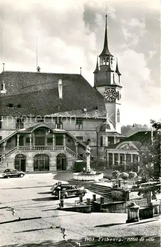 AK / Ansichtskarte Fribourg_FR Hotel de Ville Fribourg FR