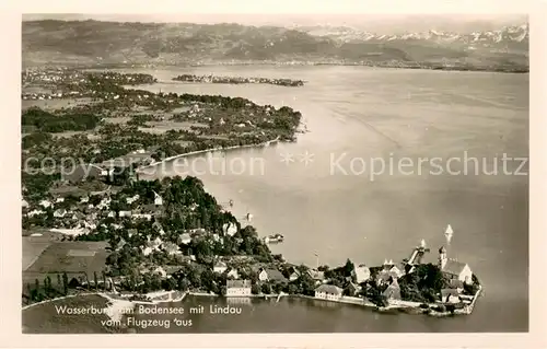 AK / Ansichtskarte Wasserburg_Bodensee Fliegeraufnahme Wasserburg Bodensee