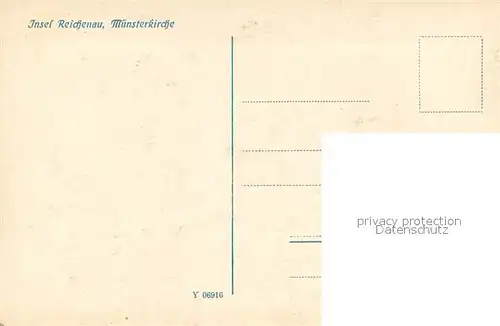 AK / Ansichtskarte Reichenau_Bodensee Muensterkirche Reichenau Bodensee