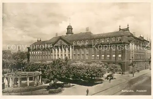 AK / Ansichtskarte Karlsruhe_Baden Postamt Karlsruhe_Baden