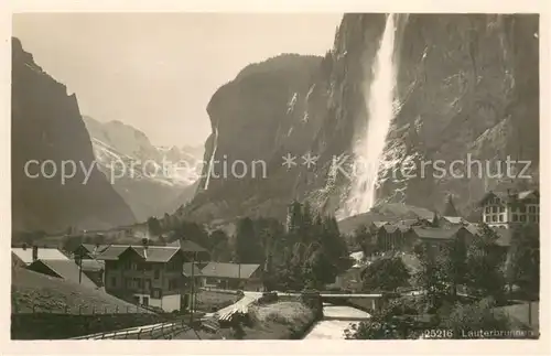 AK / Ansichtskarte Lauterbrunnen_BE Wasserfall Lauterbrunnen BE