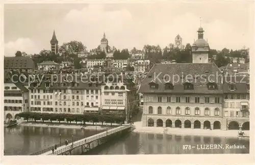 AK / Ansichtskarte Luzern_LU Rathaus Luzern_LU