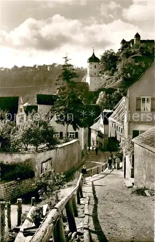 AK / Ansichtskarte Harburg_Schwaben Ortspartie an der Romantischen Strasse Harburg Schwaben