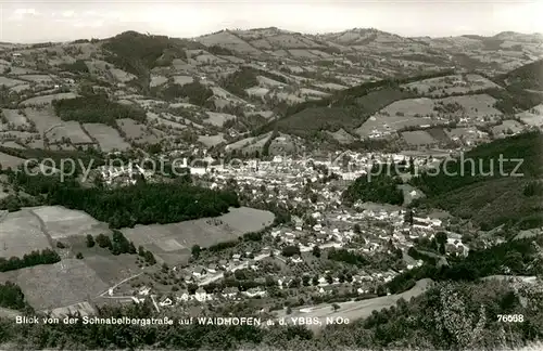 AK / Ansichtskarte Waidhofen_Ybbs Blick von der Schnabelbergstrasse Waidhofen Ybbs