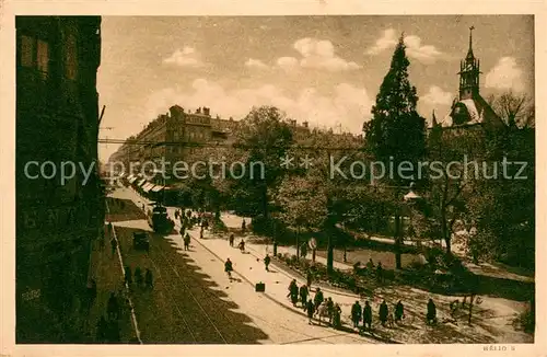 AK / Ansichtskarte Toulouse_Haute Garonne La rue dAlsace Lorraine et le square du capitole Toulouse Haute Garonne