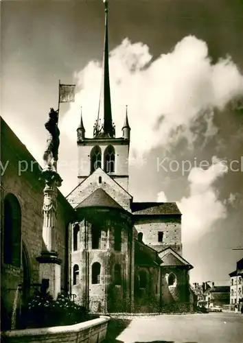AK / Ansichtskarte Payerne la fontaine du Banneret Payerne