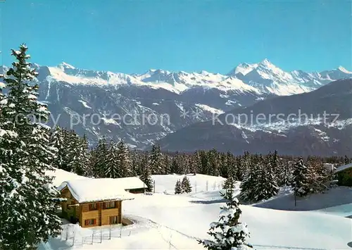 AK / Ansichtskarte Crans Montana Panorama de Plans Mayens Crans Montana