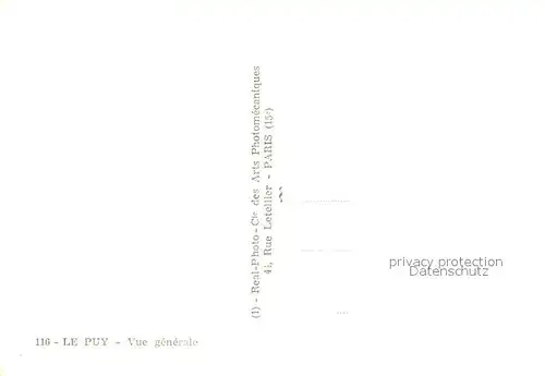 AK / Ansichtskarte Le_Puy en Velay Vue generale Le_Puy en Velay