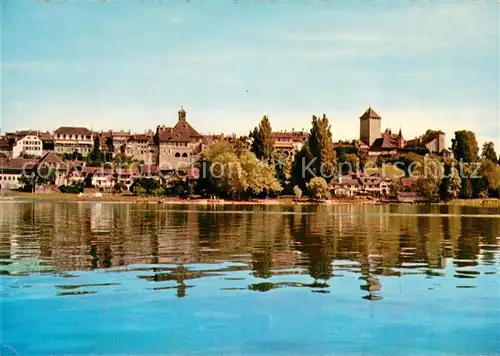 AK / Ansichtskarte Murten_Morat Vue generale et le lac Murten Morat