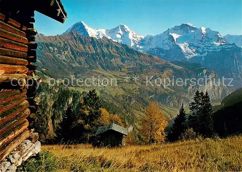 AK / Ansichtskarte Isenfluh Sulwald mit Eiger Moench und Jungfrau Isenfluh