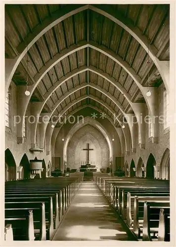AK / Ansichtskarte Friedrichshafen_Bodensee Kanisiuskirche Inneres Friedrichshafen Bodensee