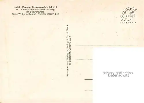 AK / Ansichtskarte Loecherberg Hotel Pension Schwarzwald Idyll Loecherberg