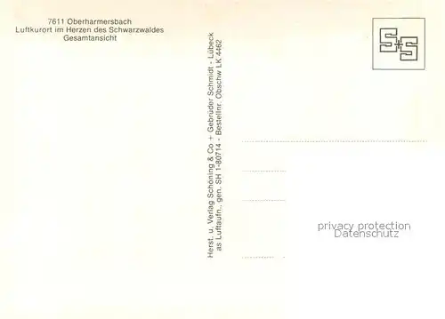 AK / Ansichtskarte Oberharmersbach Fliegeraufnahme  Oberharmersbach