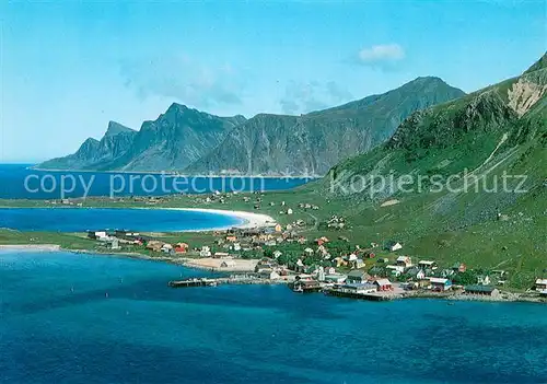 AK / Ansichtskarte Ramberg_Fredvang_Lofoten Fliegeraufnahme  Ramberg_Fredvang_Lofoten