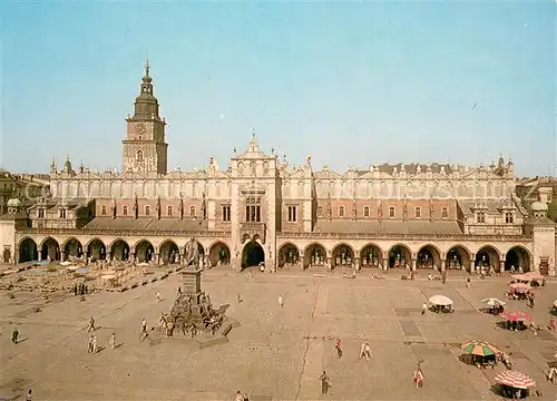AK / Ansichtskarte Krakow_Krakau Rynek Glowny Sukiennice Krakow Krakau
