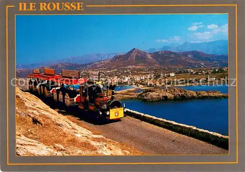 AK / Ansichtskarte L_Ile Rousse Vue generale depuis lIle de Pietra avec le petit train L_Ile Rousse
