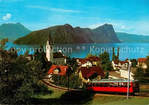 AK / Ansichtskarte Vitznau_Vierwaldstaettersee mit Buergenstock Vitznau