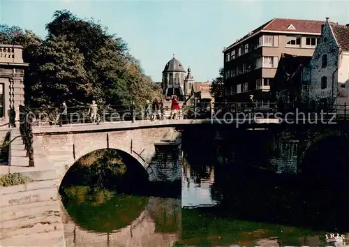 AK / Ansichtskarte Mechelen_Malines Fonteinbrug en OLV Hanswijckkerk Mechelen_Malines