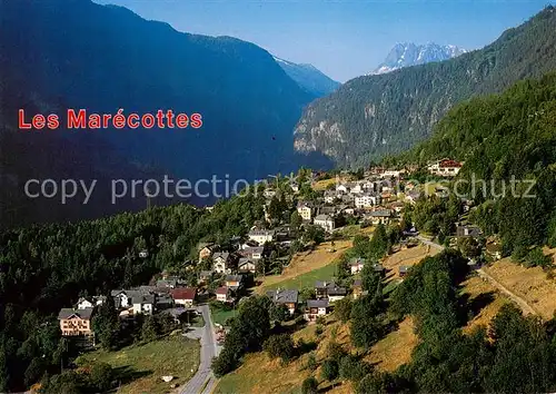 AK / Ansichtskarte Les_Marecottes La station et les Aiguilles Rouges Les_Marecottes