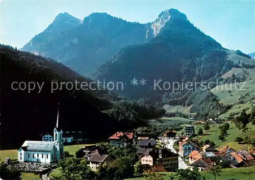AK / Ansichtskarte Montbovon Panorama mit Kirche Montbovon