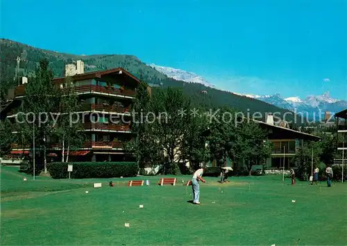 AK / Ansichtskarte Crans Montana Hotel Restaurant Miedzor Crans Montana