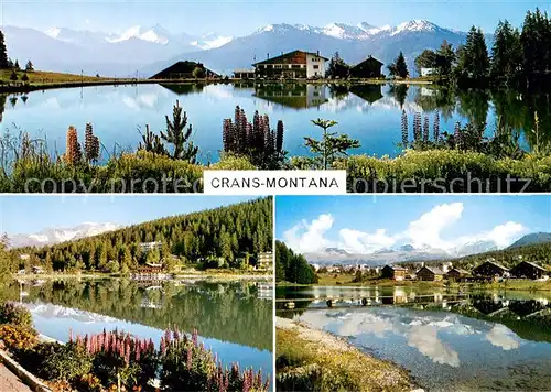 AK / Ansichtskarte Crans Montana Vue partielle Crans Montana